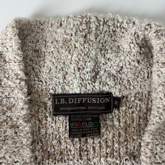 Vintage Wool Blend Open Front Cardigan - Picture 2 of 4